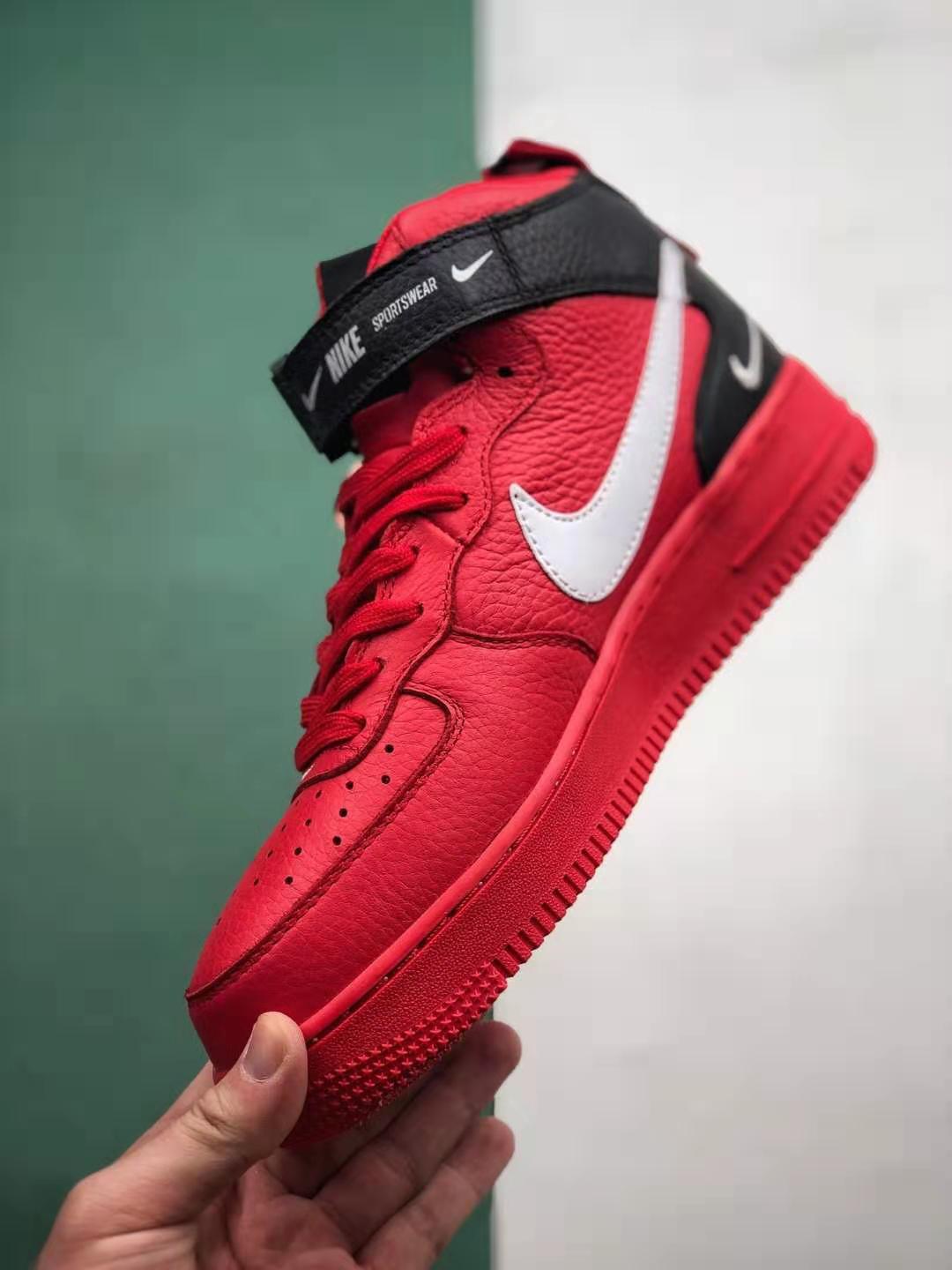 Nike Air Force 1 Mid Utility University Red 804609-605: Premium Design and Performance. Nike Air Force 1 Mid Utility University Red 804609-605: Premium Design and Performance.