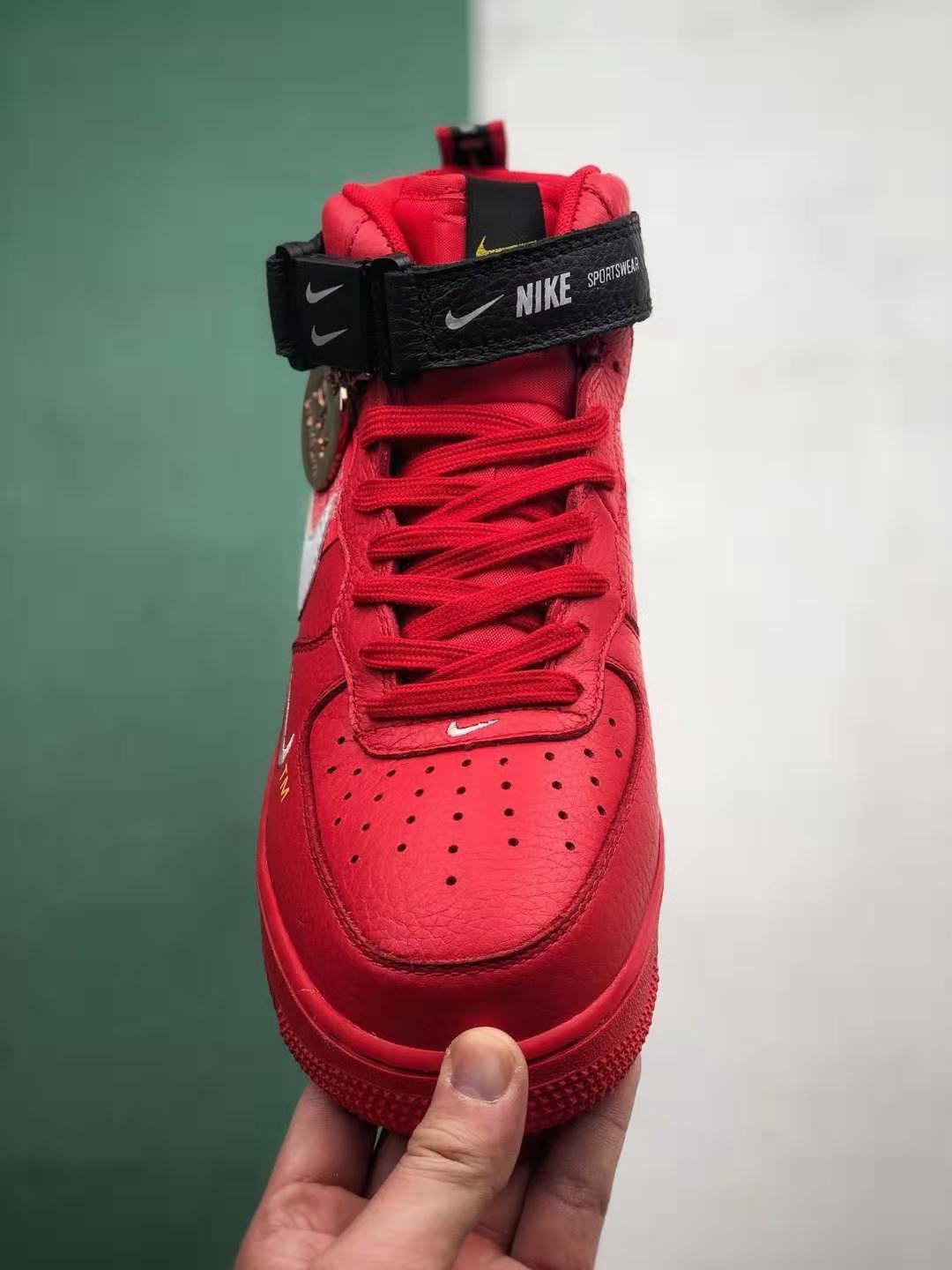 Nike Air Force 1 Mid Utility University Red 804609-605: Premium Design and Performance. Nike Air Force 1 Mid Utility University Red 804609-605: Premium Design and Performance.