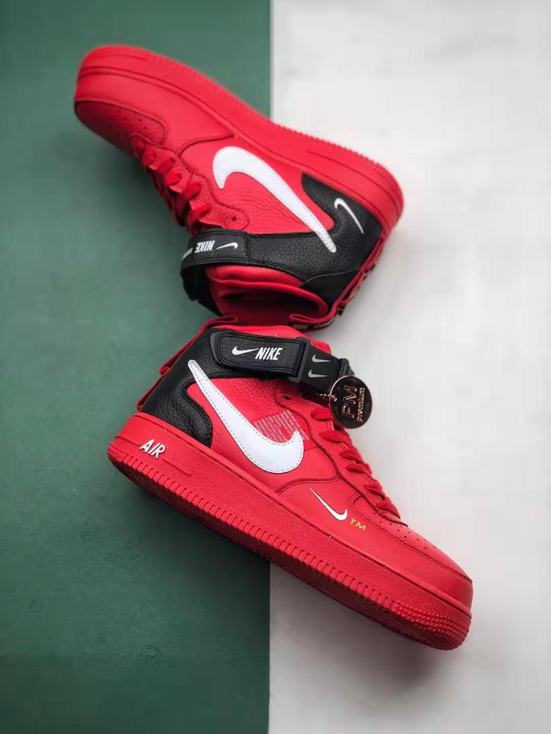 Nike Air Force 1 Mid Utility University Red 804609-605: Premium Design and Performance. Nike Air Force 1 Mid Utility University Red 804609-605: Premium Design and Performance.