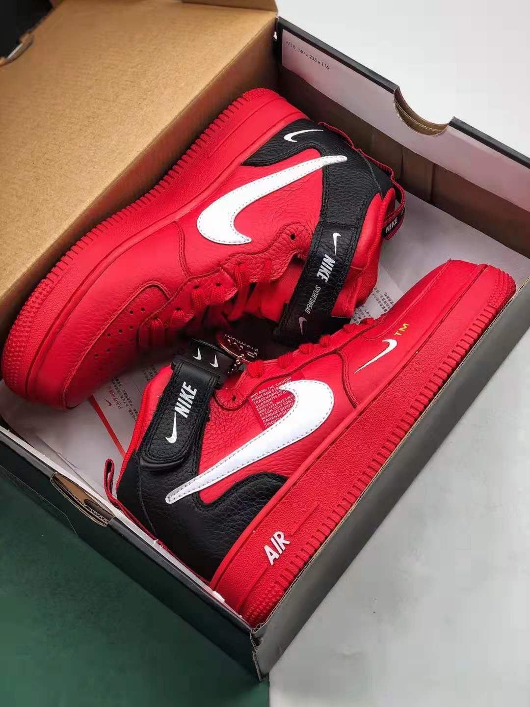 Nike Air Force 1 Mid Utility University Red 804609-605: Premium Design and Performance. Nike Air Force 1 Mid Utility University Red 804609-605: Premium Design and Performance.