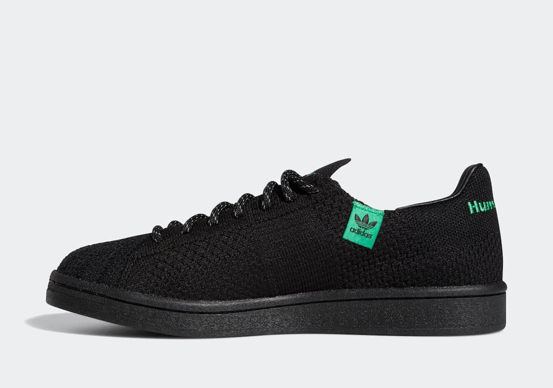 Adidas Pharrell x Superstar Primeknit 'Black' GX0195 - Stylish and Lightweight Shoes