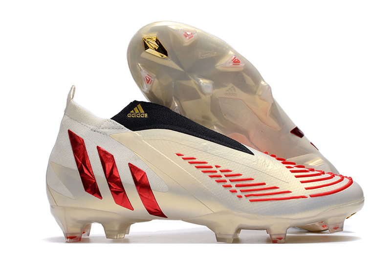 Adidas Predator Edge.1 FG Soccer Cleats | White Red H02933