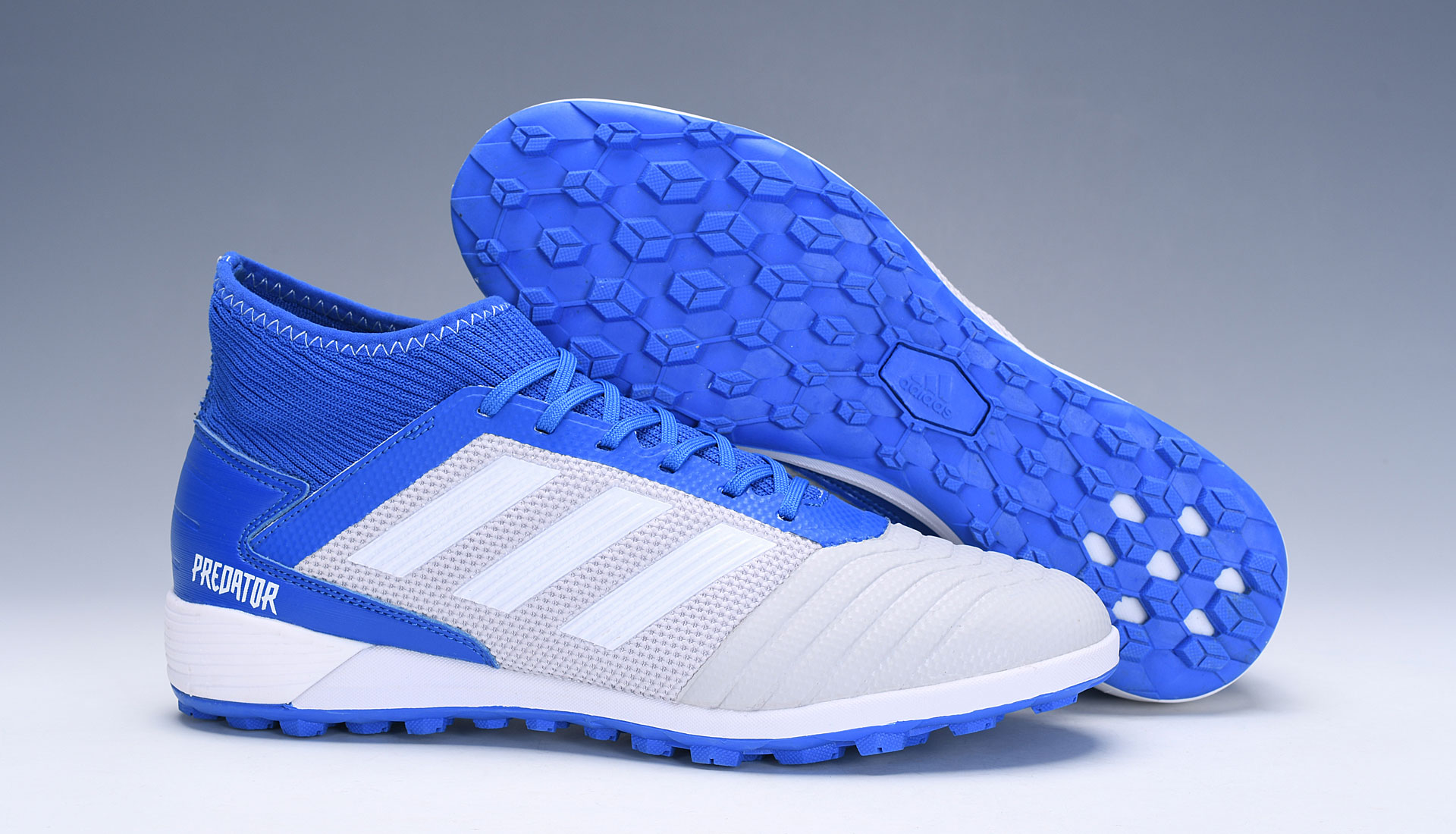 Adidas PREDATOR 19.3 TF Turf 'Grey Blue' BC0555 - Premium Soccer Shoes