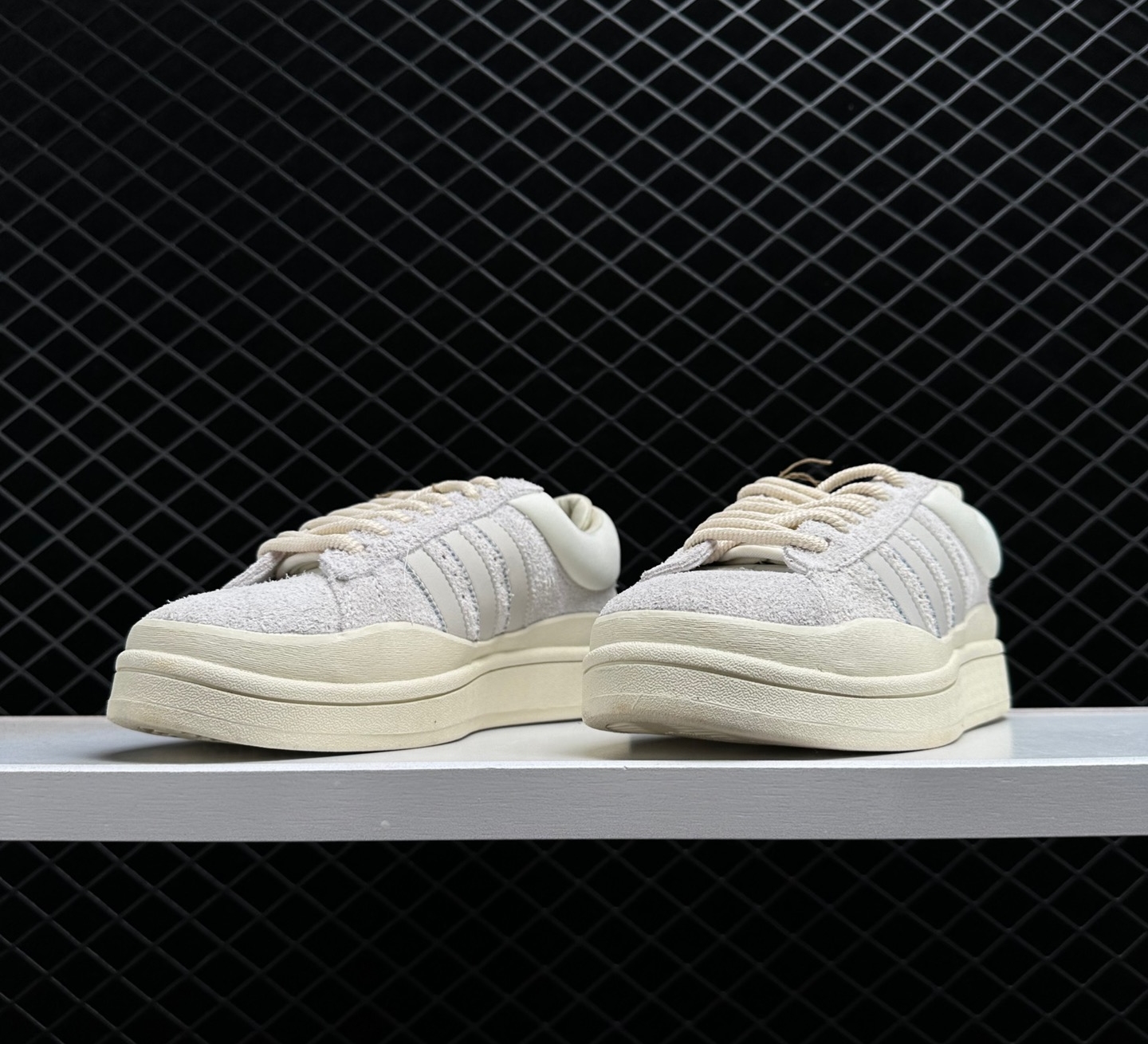Adidas Bad Bunny x Campus Moon 'Cloud White' FZ5823: Shop Exclusive Collaboration Sneakers Adidas Bad Bunny x Campus Moon 'Cloud White' FZ5823: Shop Exclusive Collaboration Sneakers
