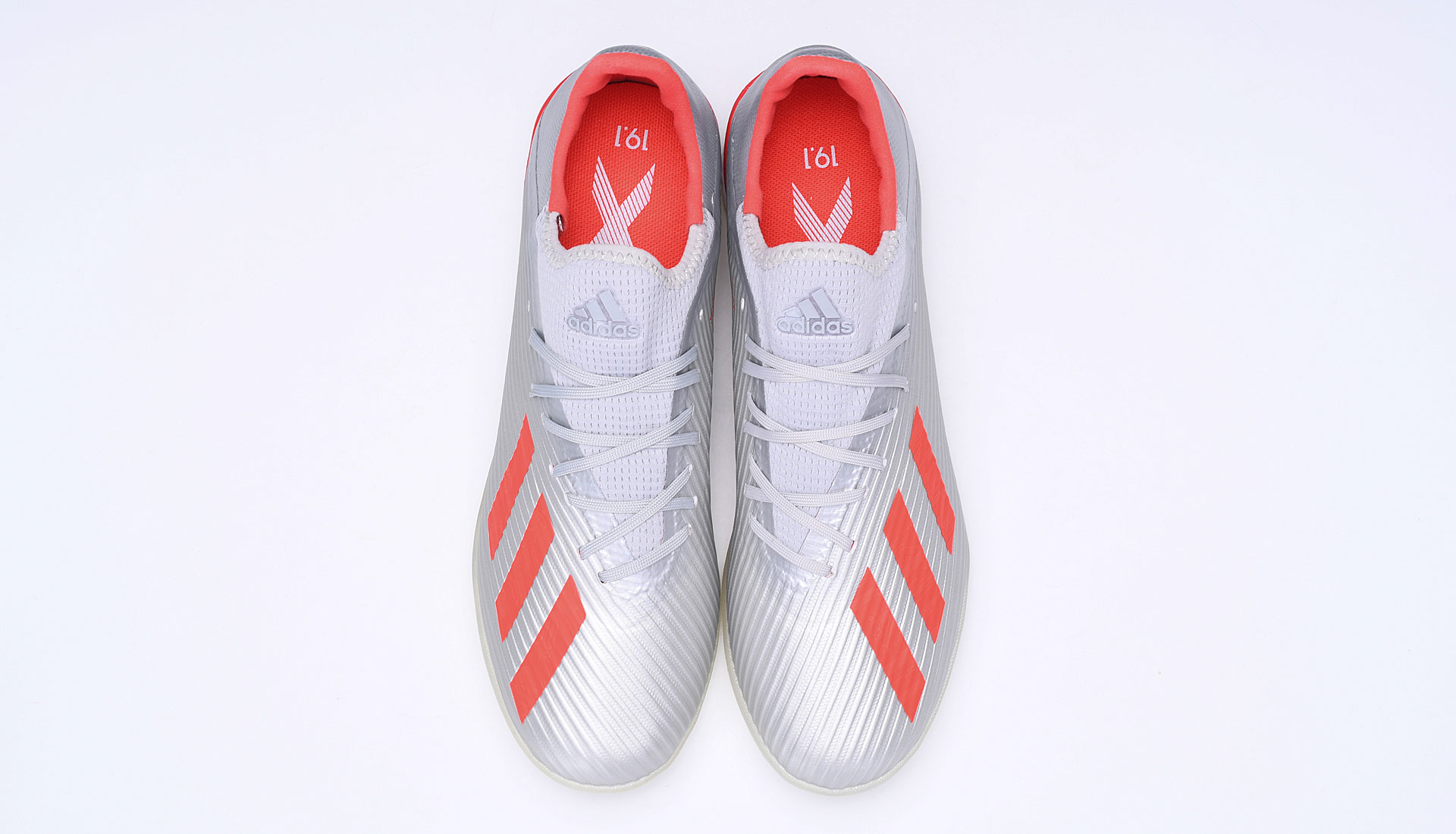 Adidas X 19.1 TF Silver Metallic Red Footwear White G25752