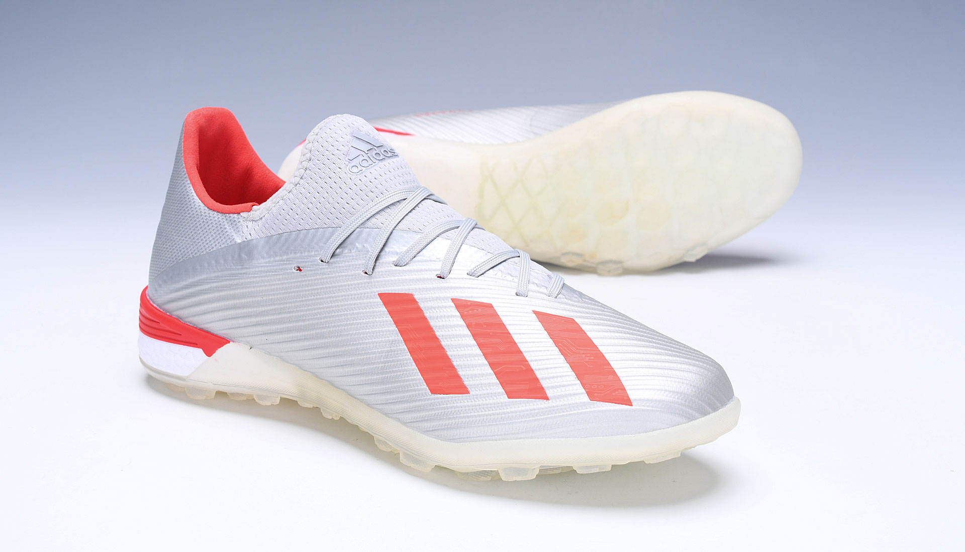 Adidas X 19.1 TF Silver Metallic Red Footwear White G25752