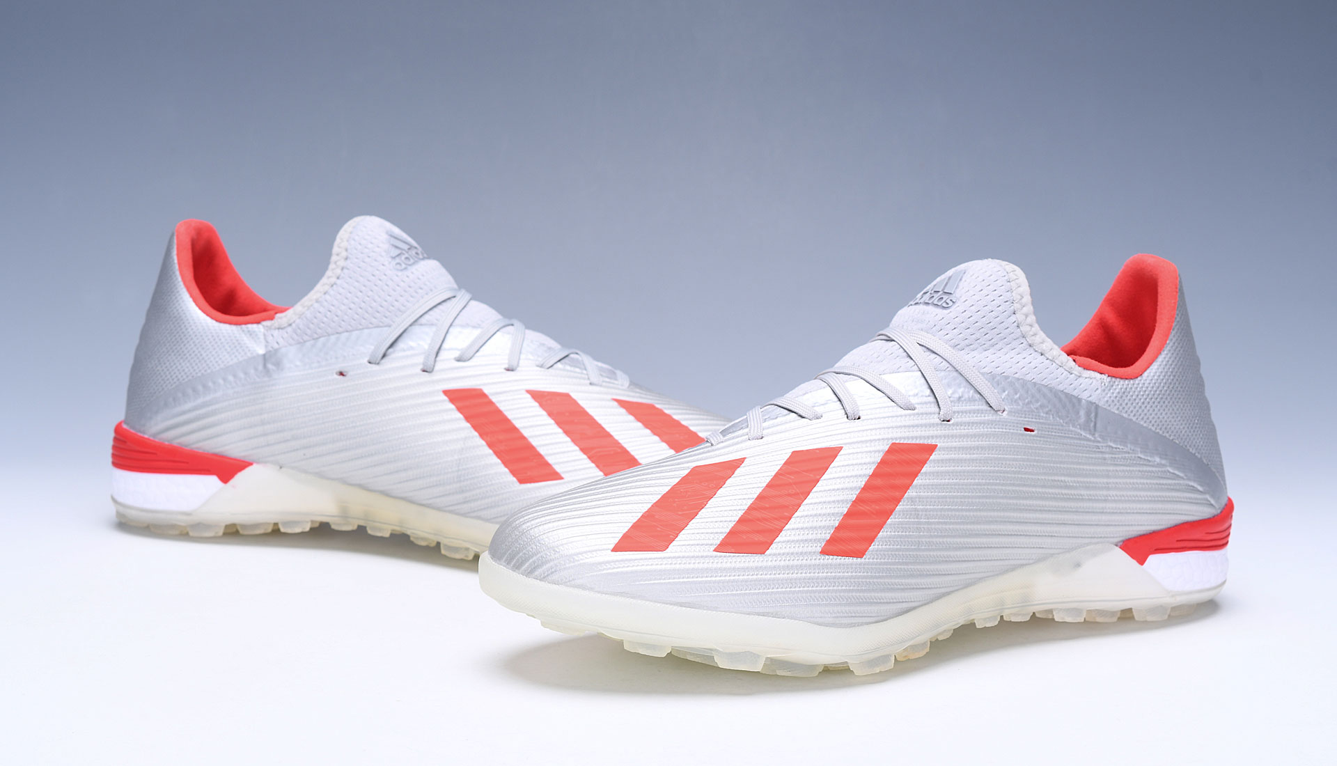 Adidas X 19.1 TF Silver Metallic Red Footwear White G25752