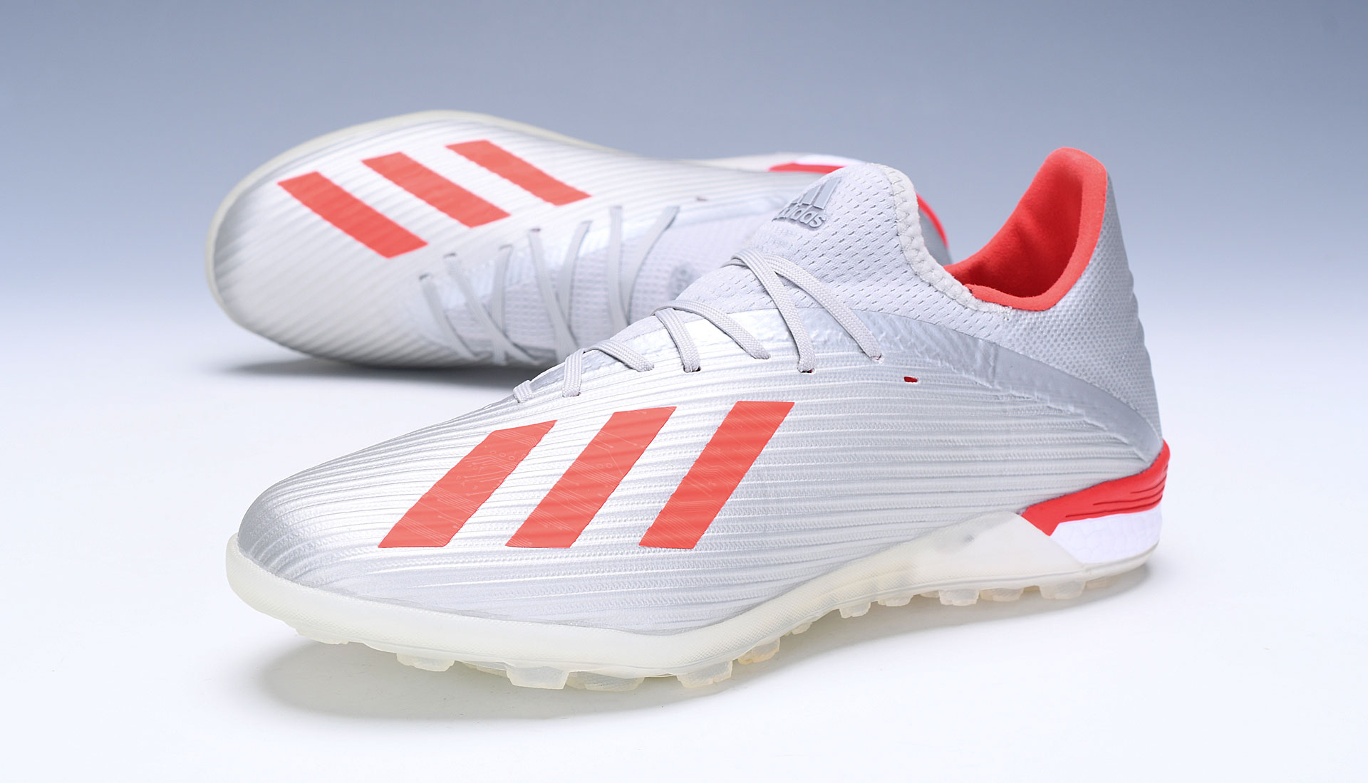 Adidas X 19.1 TF Silver Metallic Red Footwear White G25752