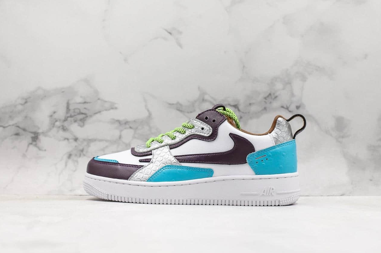 Nike Air Force 1 AC White Peacock Blue Purple 630939 208 - Stylish and vibrant sneakers for unbeatable fashion