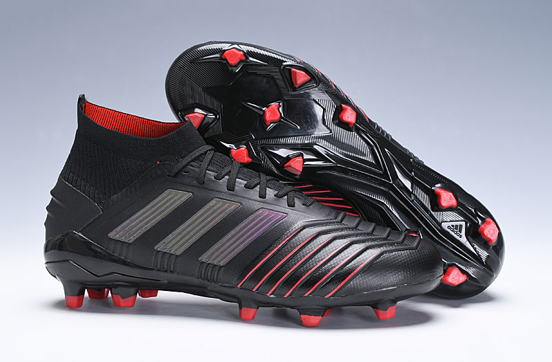Adidas Predator 19.1 FG Black Active Red BC0551 - High-Performance Football Cleats