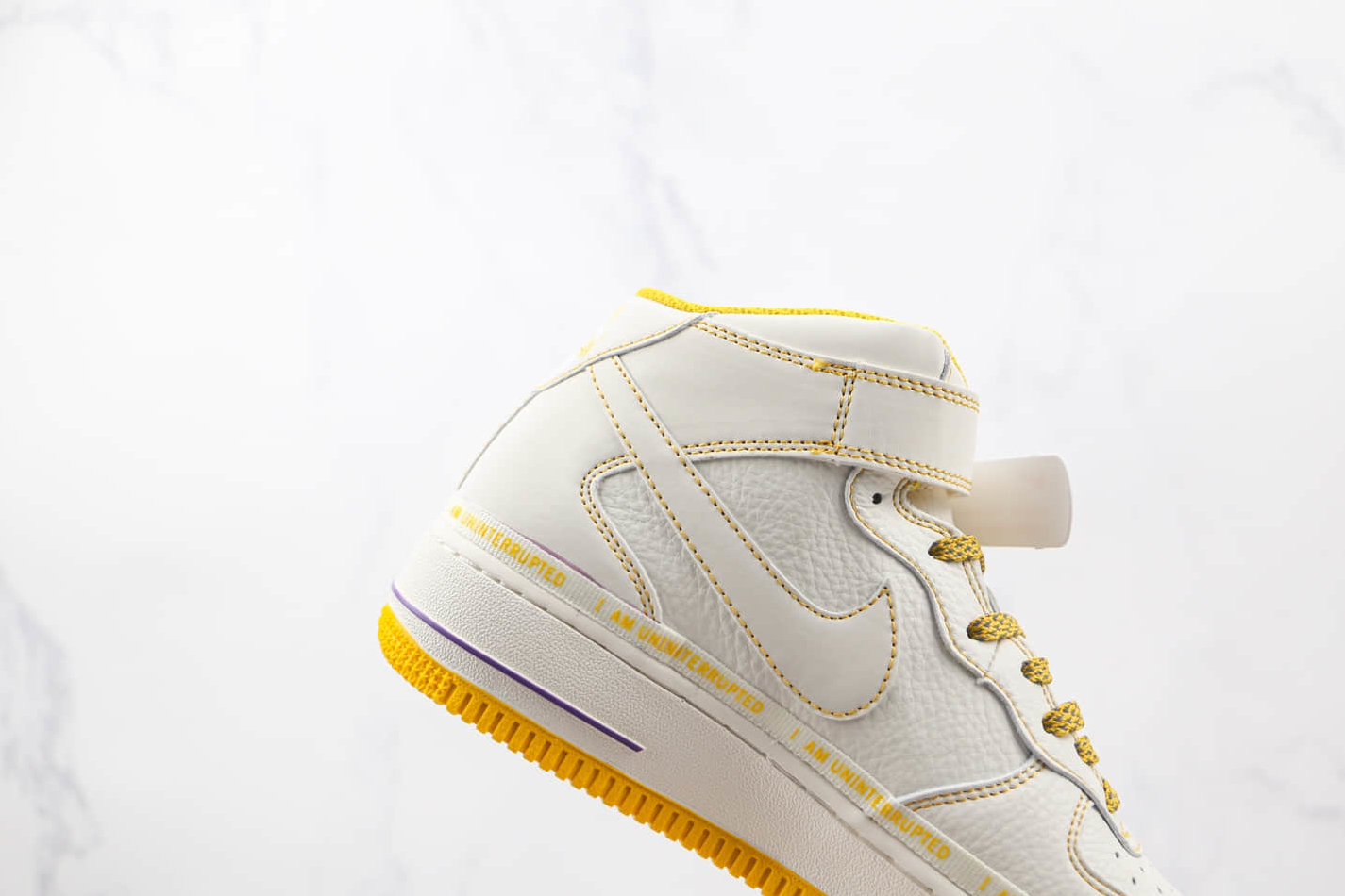 Nike Air Force 1 Mid White University Yellow Purple: Premium Style (DW8802-609) Nike Air Force 1 Mid White University Yellow Purple: Premium Style (DW8802-609)