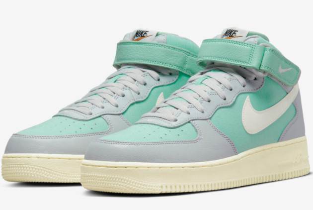 Nike Air Force 1 Mid 'Certified Fresh' Grey Fog/Sail-Enamel Green-Alpha Orange DQ8766-002 - Shop Now Nike Air Force 1 Mid 'Certified Fresh' Grey Fog/Sail-Enamel Green-Alpha Orange DQ8766-002 - Shop Now
