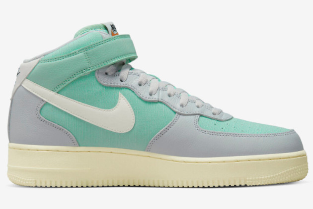 Nike Air Force 1 Mid 'Certified Fresh' Grey Fog/Sail-Enamel Green-Alpha Orange DQ8766-002 - Shop Now Nike Air Force 1 Mid 'Certified Fresh' Grey Fog/Sail-Enamel Green-Alpha Orange DQ8766-002 - Shop Now