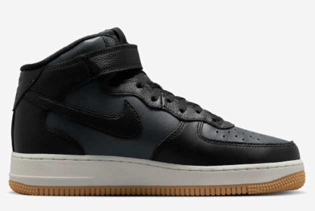 Nike Air Force 1 Mid 'Black Gum' DV7585-001 - Sleek & Stylish Mid-Top Sneakers Nike Air Force 1 Mid 'Black Gum' DV7585-001 - Sleek & Stylish Mid-Top Sneakers
