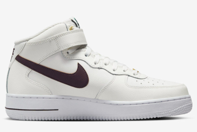 Nike Air Force 1 Mid Sail/Brown Basalt-Malachite-White DR9513-100 - Stylish and Versatile Sneakers Nike Air Force 1 Mid Sail/Brown Basalt-Malachite-White DR9513-100 - Stylish and Versatile Sneakers