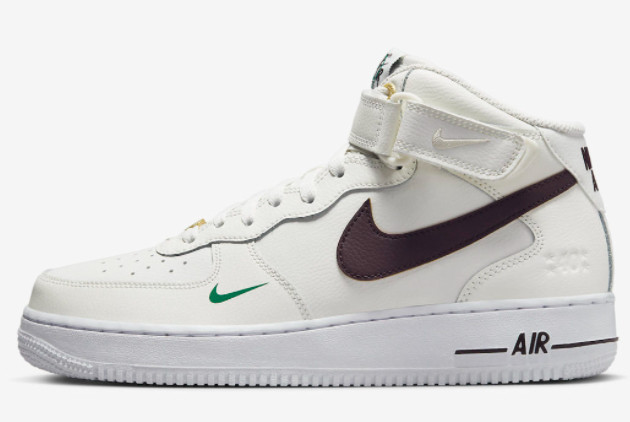 Nike Air Force 1 Mid Sail/Brown Basalt-Malachite-White DR9513-100 - Stylish and Versatile Sneakers