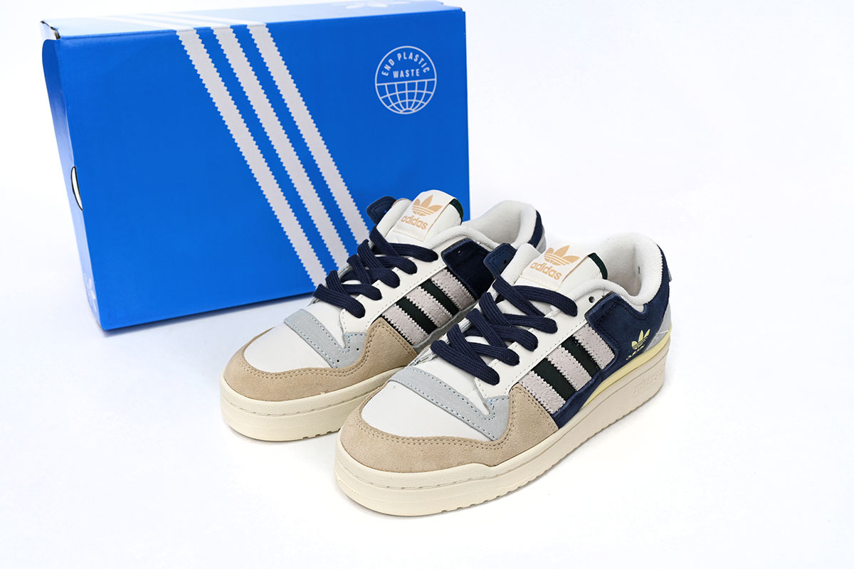 Adidas Forum 84 Low 'Beige Navy Green' - Trendy Sneakers for Men Adidas Forum 84 Low 'Beige Navy Green' - Trendy Sneakers for Men