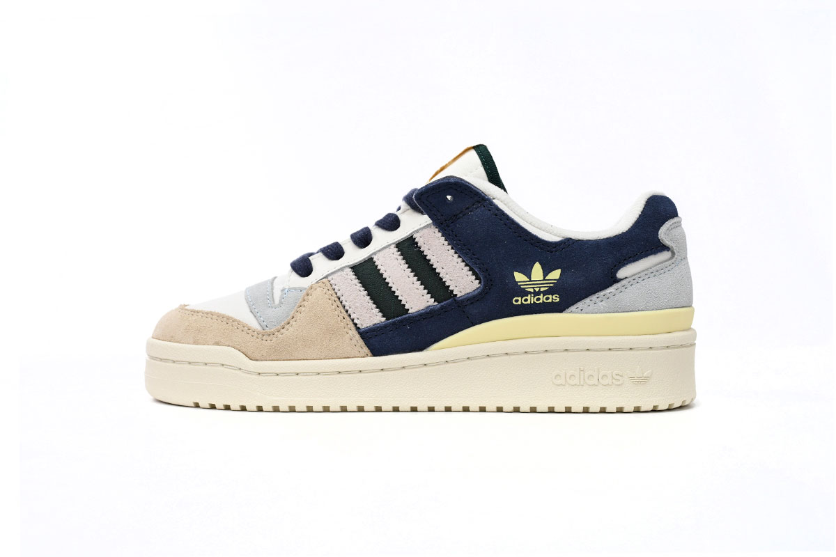 Adidas Forum 84 Low 'Beige Navy Green' - Trendy Sneakers for Men