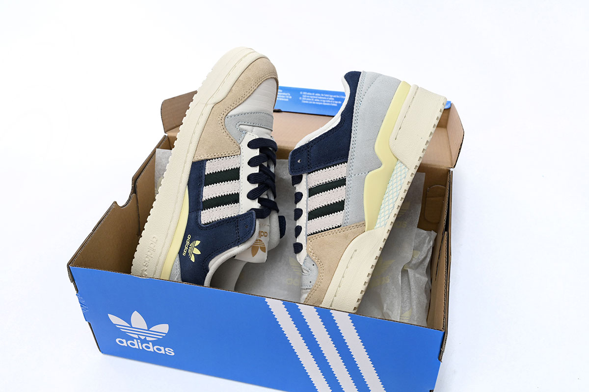 Adidas Forum 84 Low 'Beige Navy Green' - Trendy Sneakers for Men Adidas Forum 84 Low 'Beige Navy Green' - Trendy Sneakers for Men