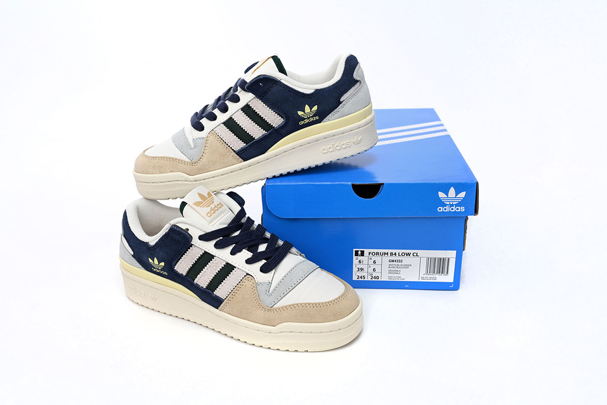 Adidas Forum 84 Low 'Beige Navy Green' - Trendy Sneakers for Men Adidas Forum 84 Low 'Beige Navy Green' - Trendy Sneakers for Men