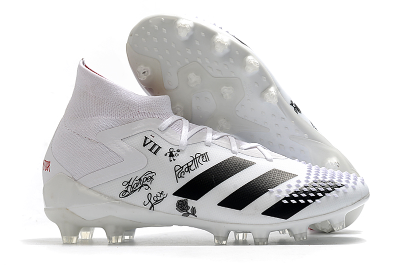 Adidas Predator Mutator 20+ FG White Black - Elite Football Cleats