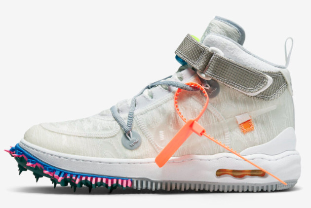 Off-White x Nike Air Force 1 Mid White/Clear-White DO6290-100 - Premium Collaboration with Classic Style