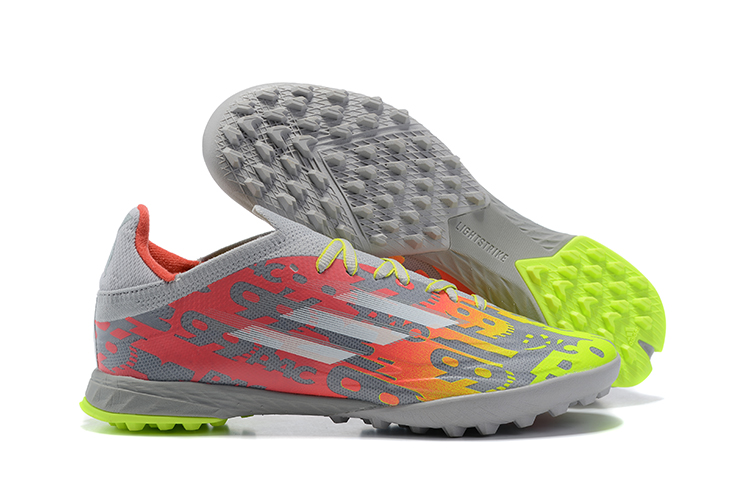 Adidas X Speedflow.3 Soccer Shoes Grey Pink Yellow FY3311 - Stylish Performance Footwear