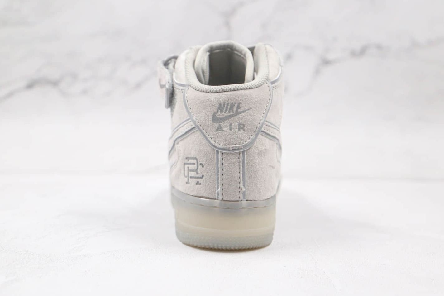 Nike Air Force 1 07 Mid Reigning Champ Grey Silver Reflective GB1228-185 Nike Air Force 1 07 Mid Reigning Champ Grey Silver Reflective GB1228-185