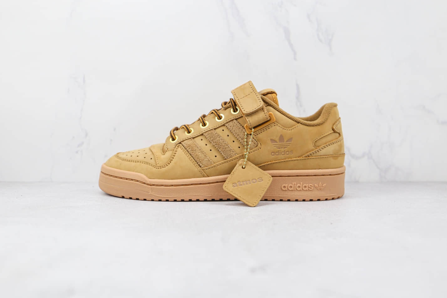 Atmos x Adidas Originals Forum Low Wheat Sneakers - Sunlit Style