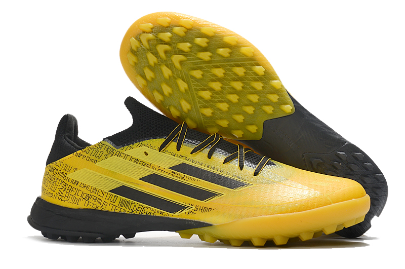 Adidas X Speedflow Messi.1 TF Gold Black Yellow GW3864 - Pro Performance for Turf Surfaces