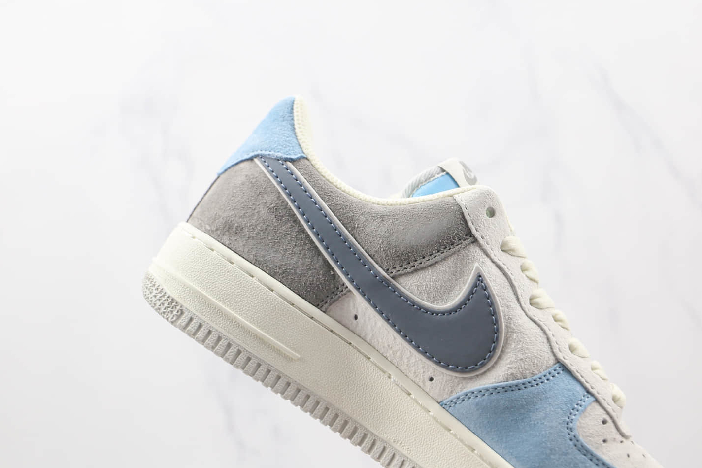 Nike Air Force 1 Low White Grey Navy Blue LZ6699-523 Shoes - Premium Quality and Style