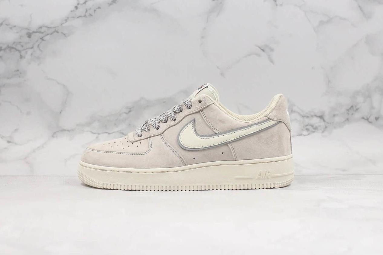 Nike Air Force 1'07 Low PRM Beige Grey Suede AQ8741 101 - Stylish and Contemporary Sneaker