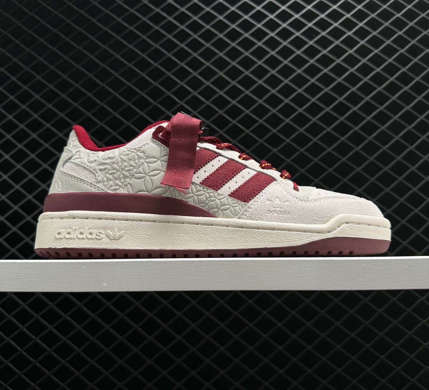 Adidas Originals Forum Low CNY Sneaker - Beige White Red GX8866