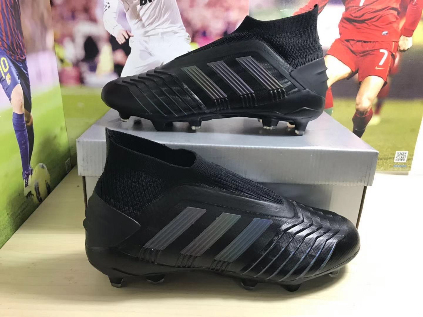 Adidas Predator 19+ FG 'Triple Black' F35612 - Ultimate Performance on the Pitch Adidas Predator 19+ FG 'Triple Black' F35612 - Ultimate Performance on the Pitch
