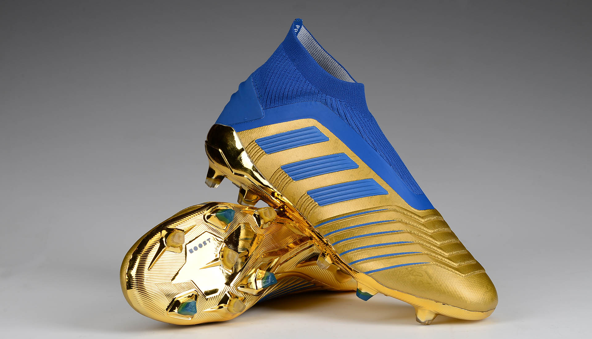 Adidas Predator 19+ FG 'Gold Blue' Soccer Cleats | Premium Footwear+Quality | Shop Now.