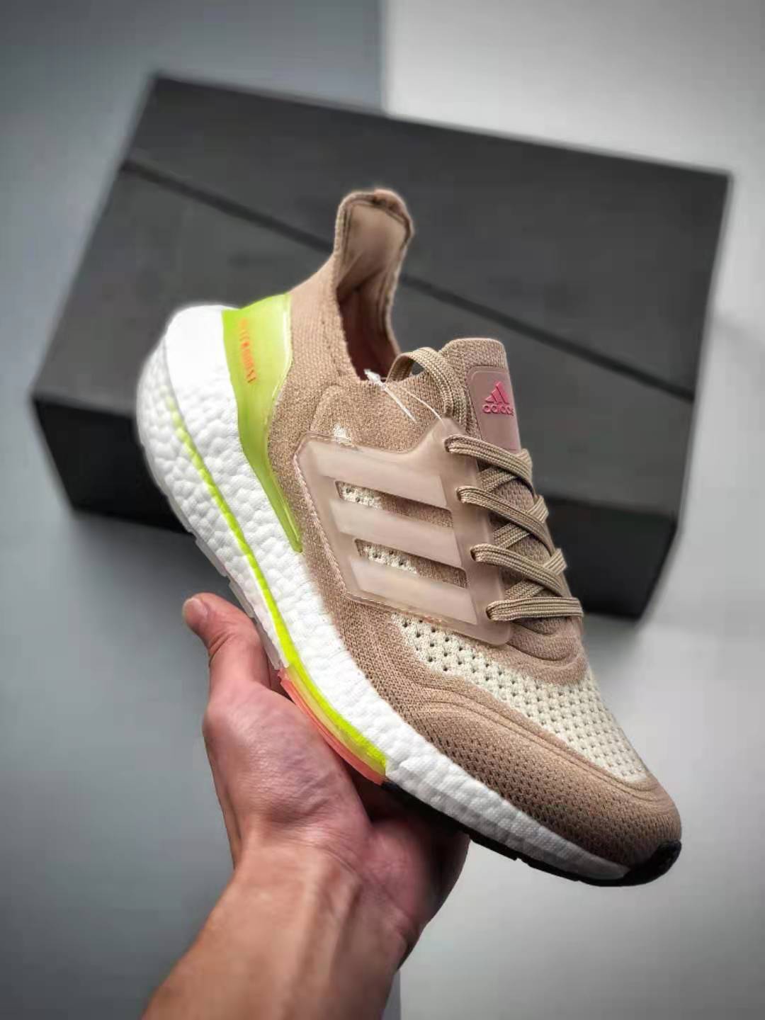 Adidas Ultra Boost 21 Pink Green FY0399 - Stylish and Comfortable Women's Sneakers