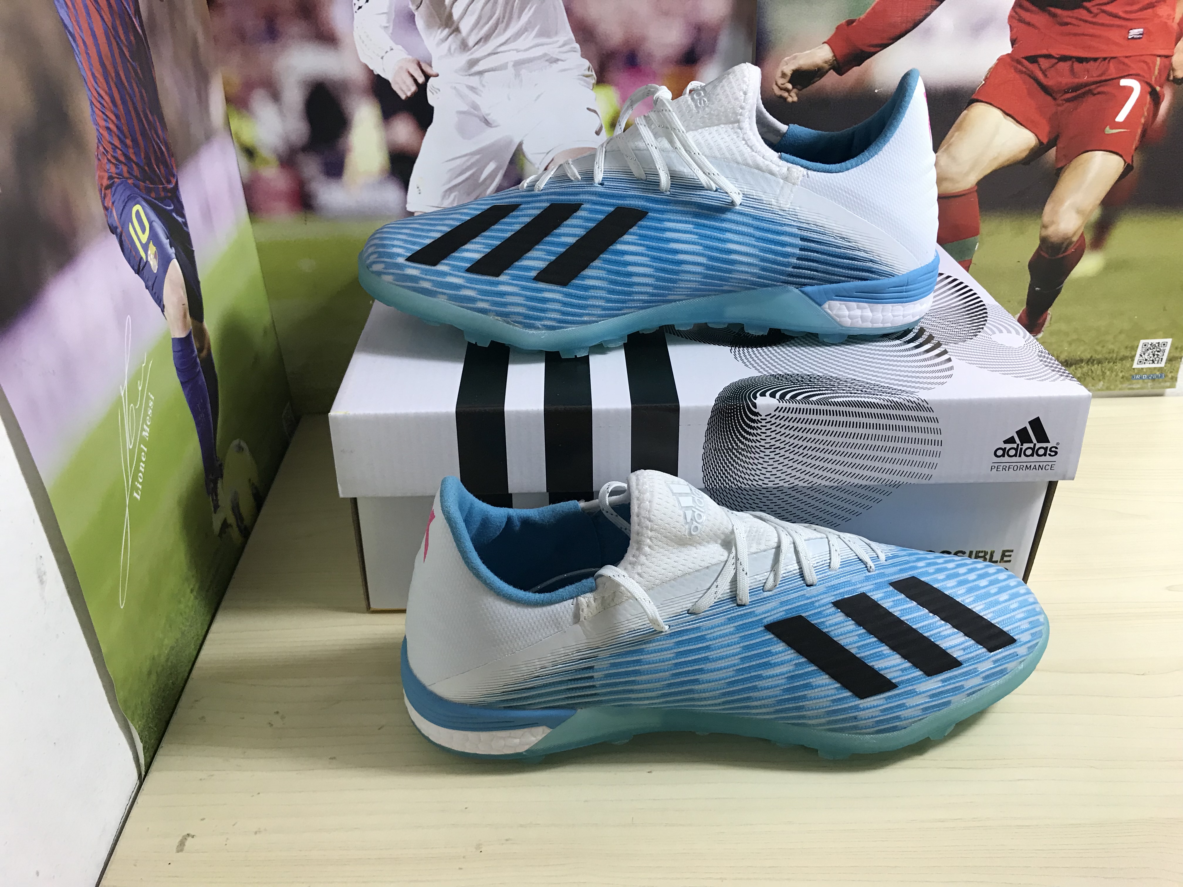 Adidas X 19.1 TF Hard Wired - Bright Cyan Core Black Shock Pink F99999 Adidas X 19.1 TF Hard Wired - Bright Cyan Core Black Shock Pink F99999