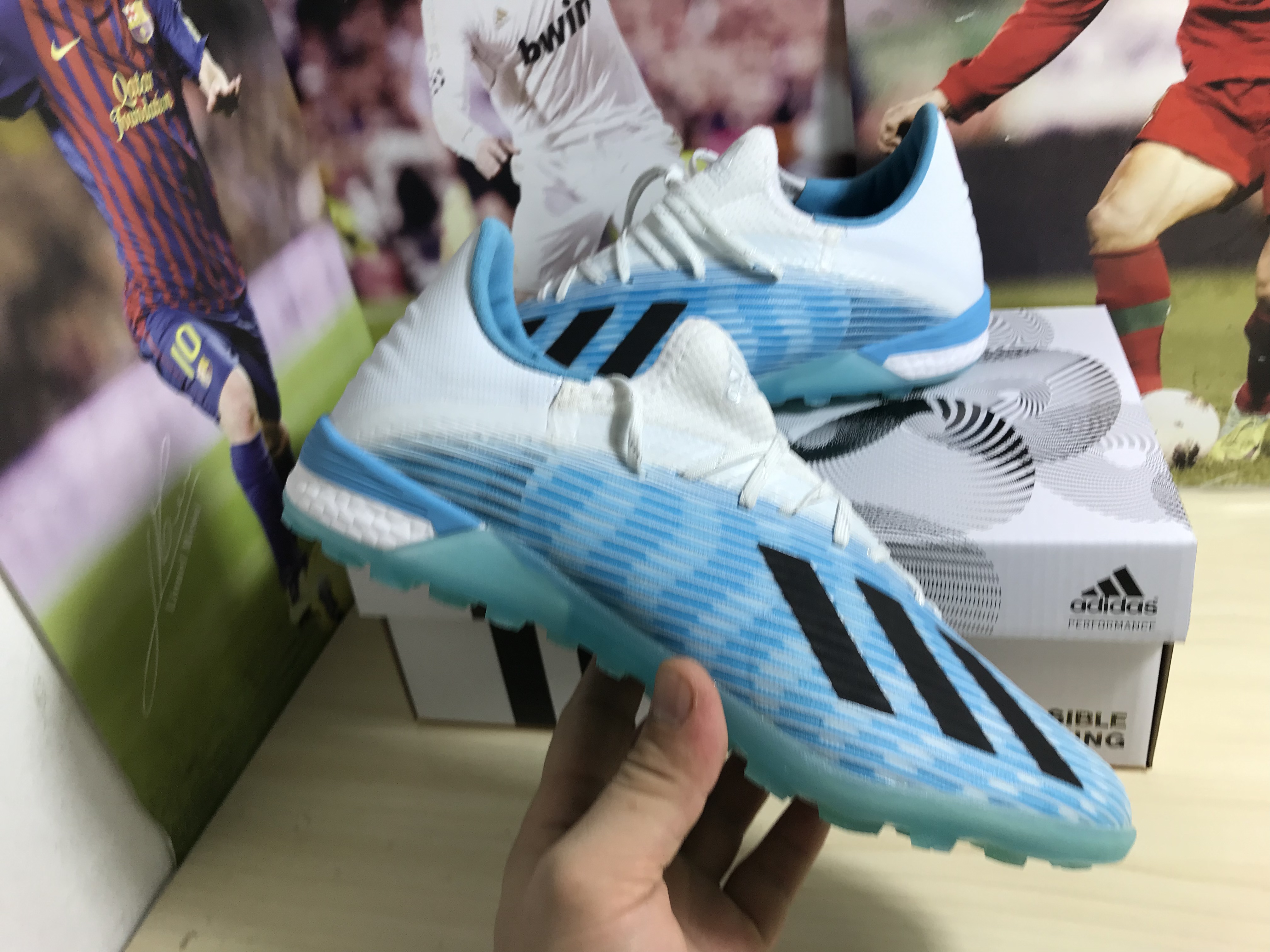 Adidas X 19.1 TF Hard Wired - Bright Cyan Core Black Shock Pink F99999 Adidas X 19.1 TF Hard Wired - Bright Cyan Core Black Shock Pink F99999