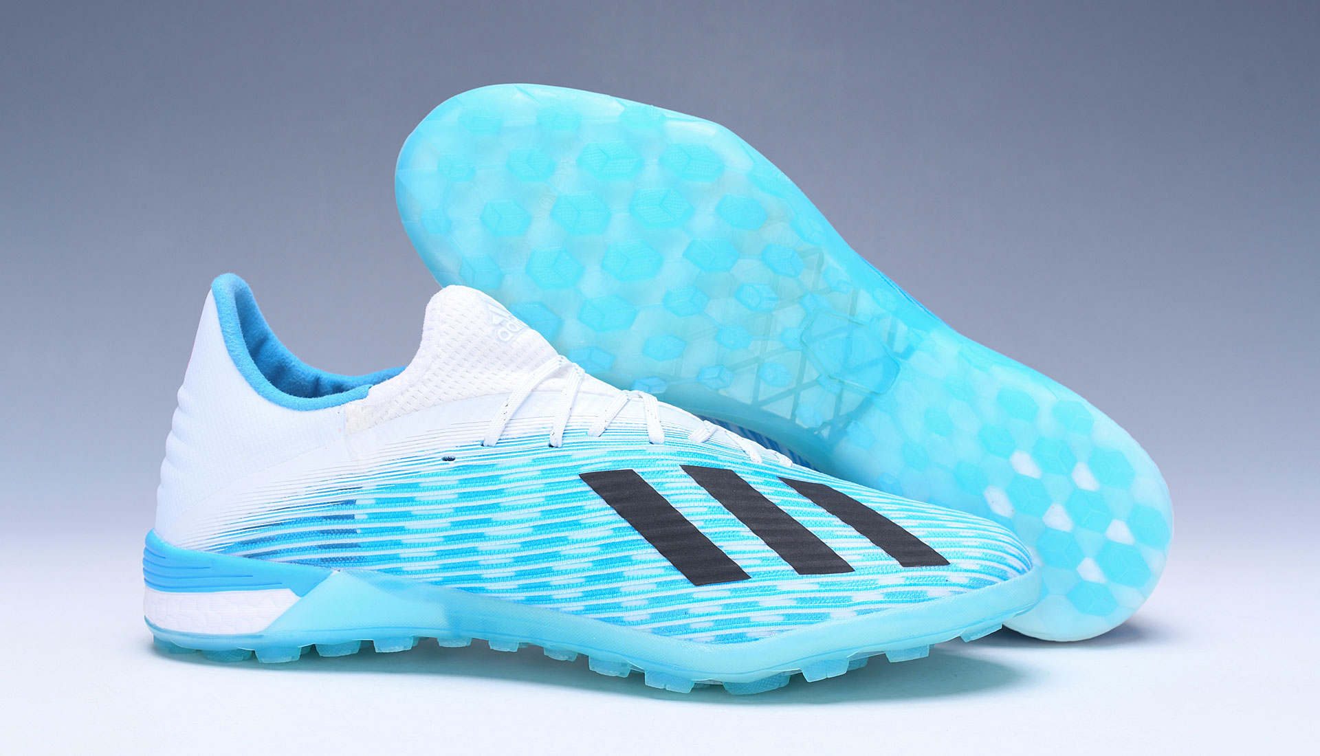 Adidas X 19.1 TF Hard Wired - Bright Cyan Core Black Shock Pink F99999