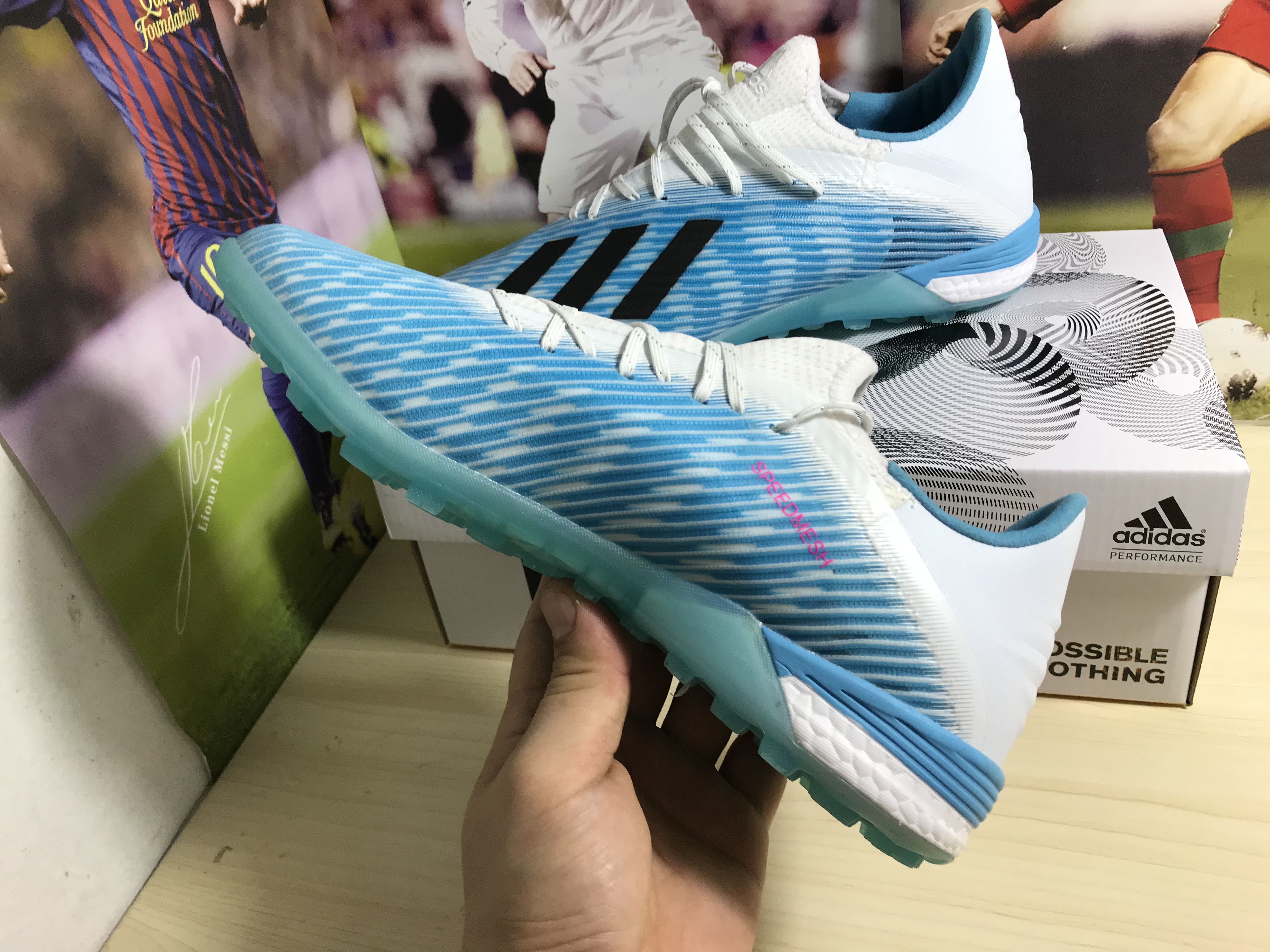 Adidas X 19.1 TF Hard Wired - Bright Cyan Core Black Shock Pink F99999 Adidas X 19.1 TF Hard Wired - Bright Cyan Core Black Shock Pink F99999