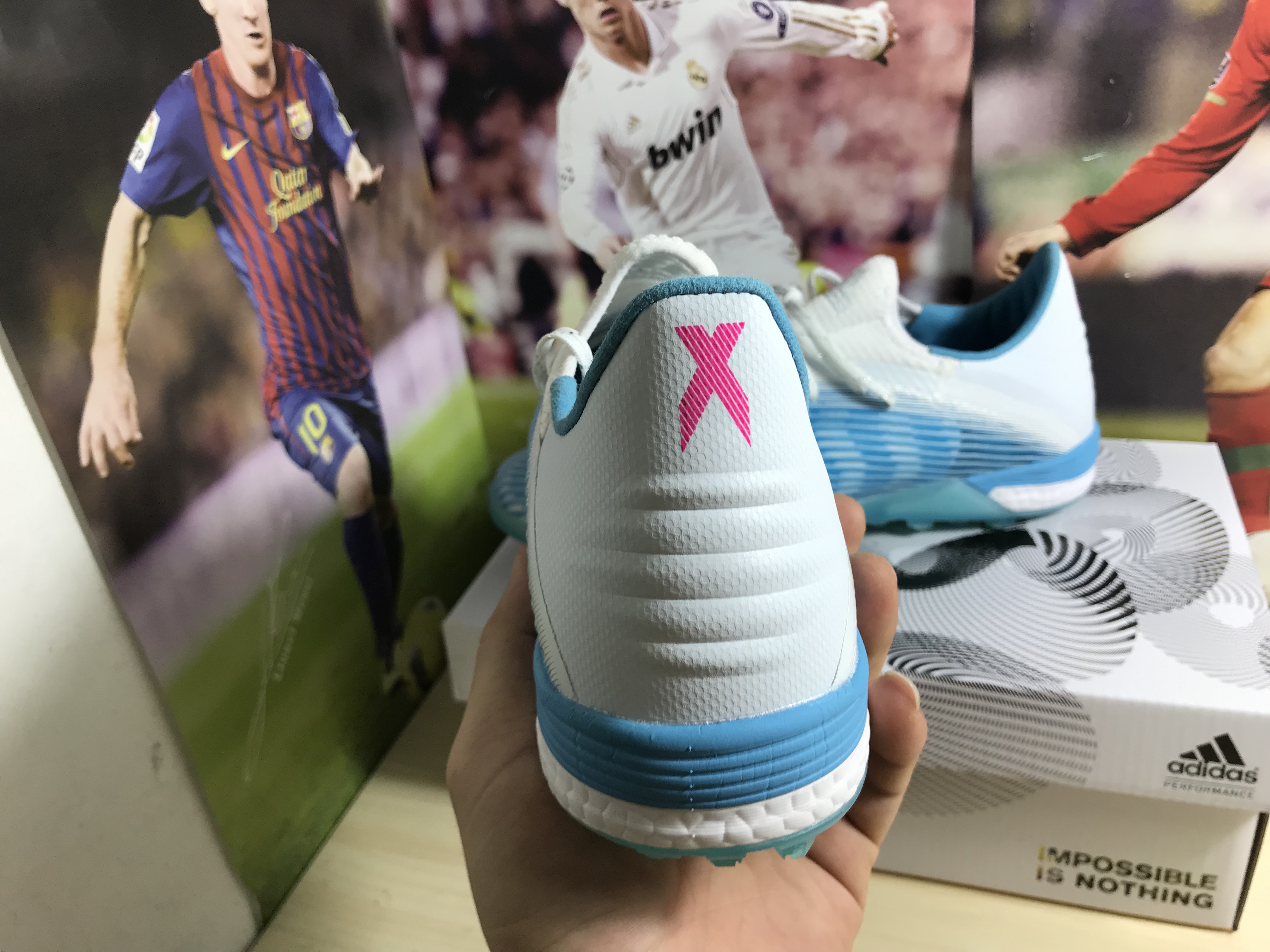 Adidas X 19.1 TF Hard Wired - Bright Cyan Core Black Shock Pink F99999 Adidas X 19.1 TF Hard Wired - Bright Cyan Core Black Shock Pink F99999