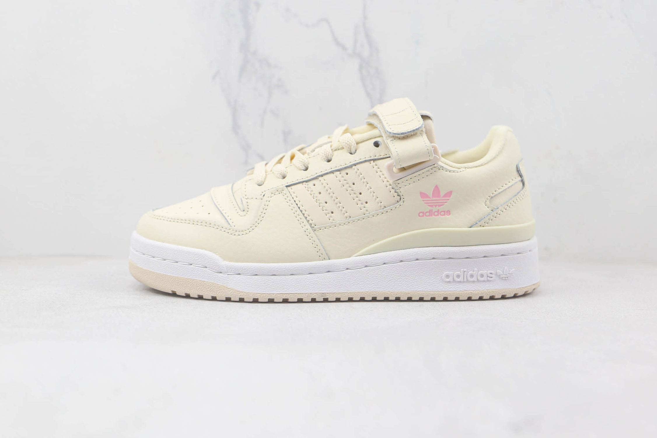 Adidas Forum Low Wonder White Halo Blue Pink Sneakers GV9190