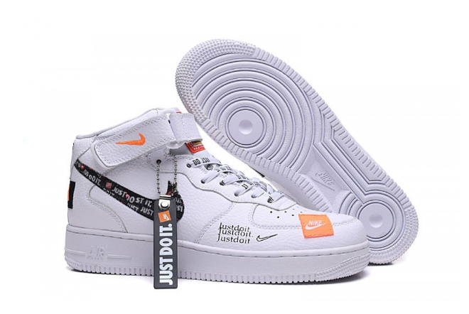 Nike Air Force 1 Mid Just Do It White BQ6474-100 | Authentic & Stylish Sneakers Nike Air Force 1 Mid Just Do It White BQ6474-100 | Authentic & Stylish Sneakers