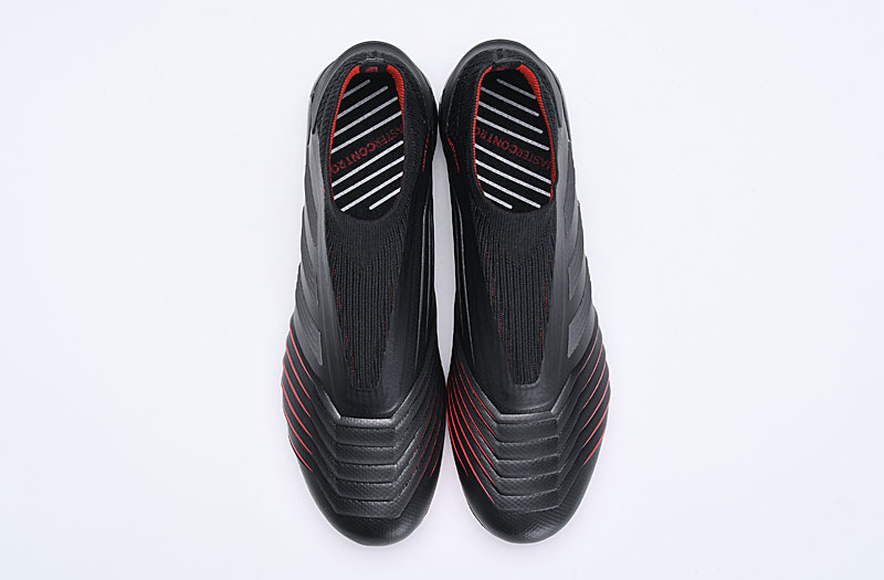 Adidas Predator 19+ FG Core Black Red BC0549 - Premium Football Boots
