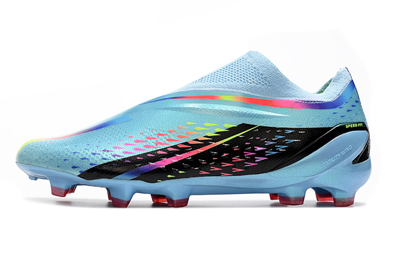 Adidas X Speedportal + Al Rihla Firm Ground Cleats - Clear Aqua Solar Red Power Blue Adidas X Speedportal + Al Rihla Firm Ground Cleats - Clear Aqua Solar Red Power Blue