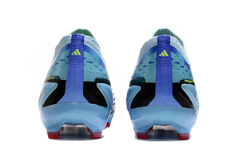 Adidas X Speedportal + Al Rihla Firm Ground Cleats - Clear Aqua Solar Red Power Blue Adidas X Speedportal + Al Rihla Firm Ground Cleats - Clear Aqua Solar Red Power Blue