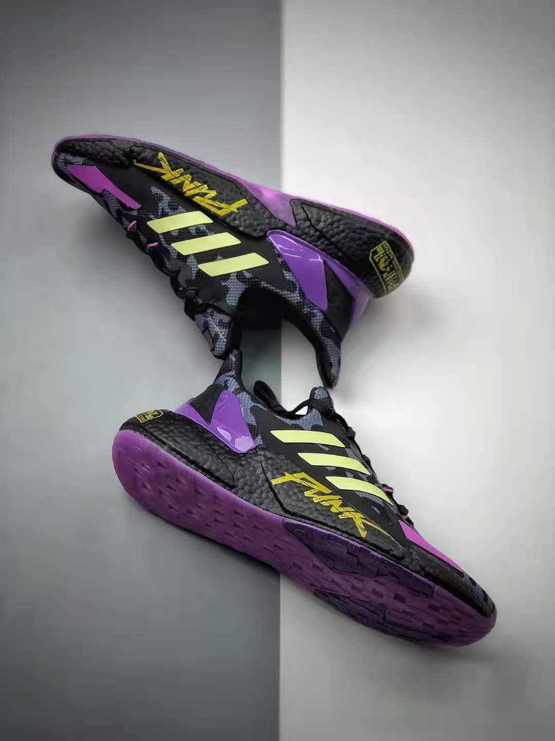 Adidas X9000L4 Cyberpunk 2077 Black Metallic Gold FZ3090 - Exclusive Futuristic Sneakers Adidas X9000L4 Cyberpunk 2077 Black Metallic Gold FZ3090 - Exclusive Futuristic Sneakers