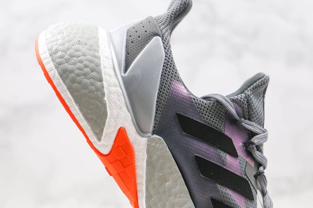 Adidas X9000l4 Splicing Colorblock Shock Absorption Sports Unisex Gray White Red FY2348