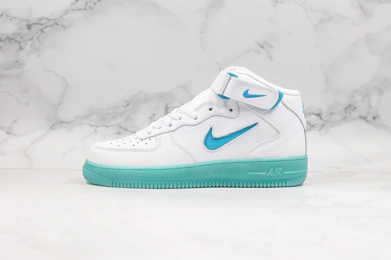 Nike Air Force 1 Mid 07 Summit White Blue | AT3293-609