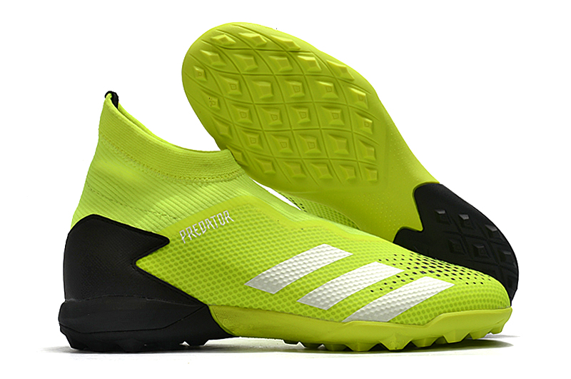 Adidas Predator 20.3 Laceless TF Black Lightgreen - Elite Football Cleats